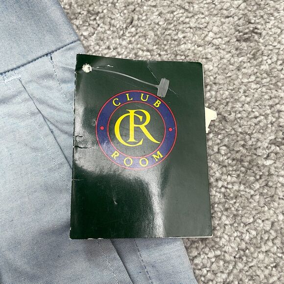 Club Room Vintage 80's Dress Pants Mens 36x34 Light Blue Cotton Trousers NWD - Picture 11 of 16